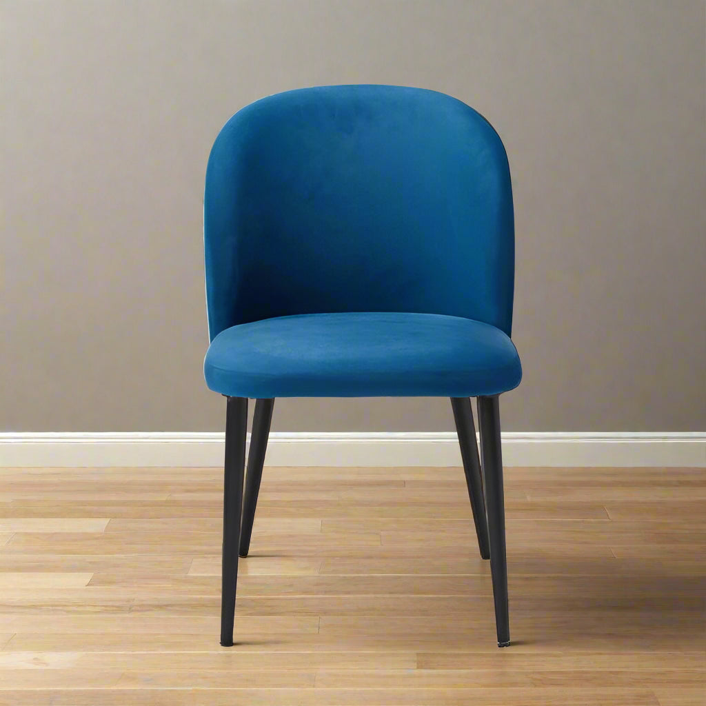 Zoe Velvet Dining Chair - ZARACHABLUE - Uneeka
